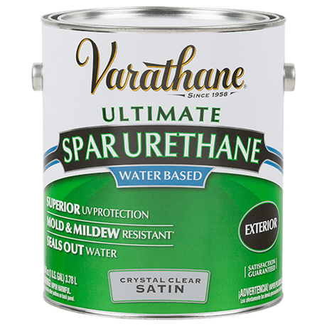 VARATHANE GAL Ultimate Spar Urethane Water Based- Satin (2 PACK) CRYSTAL_CLEAR