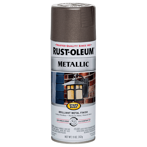 RUST-OLEUM 12 OZ Stops Rust Metallic Spray Paint - Dark Bronze DARK_BRONZE