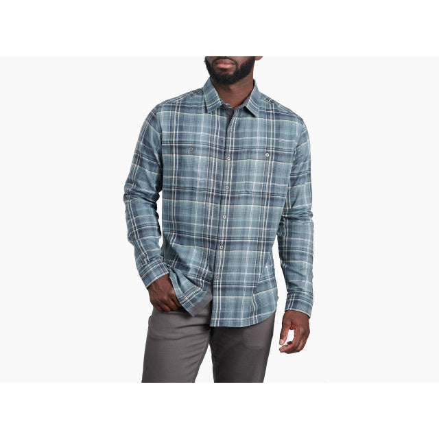 Kuhl Clothing Men's Fugitive Flannel LS Blue oon / M