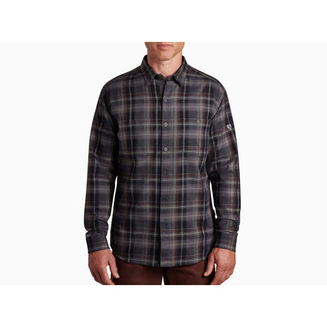 Kuhl Clothing Men's Fugitive Flannel LS Cast Iron