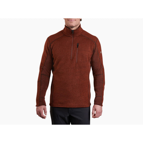 Kuhl Clothing Men's Interceptr 1/4 Zip Red Rock