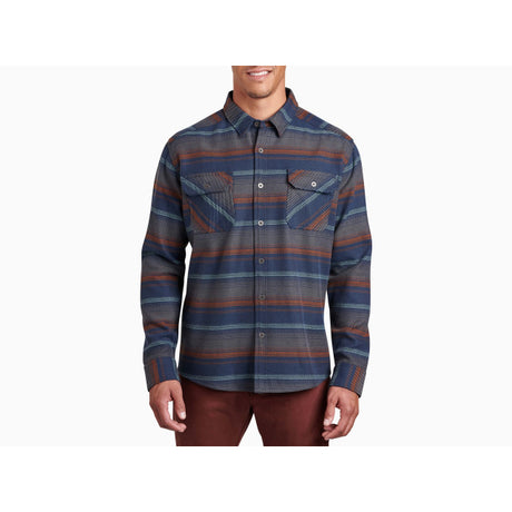 Kuhl Clothing Men's Disordr Flannel LS aya Blue / M