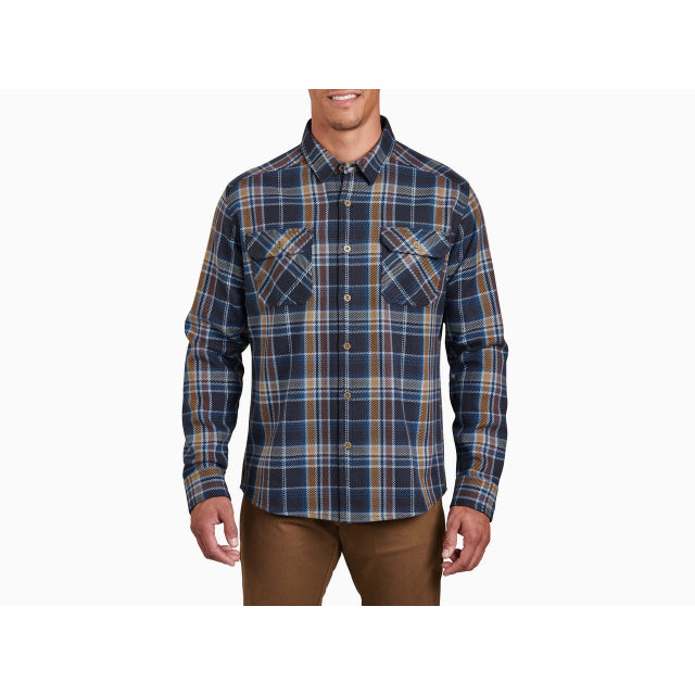 Kuhl Clothing Men's Disordr Flannel LS osaic Blue / M