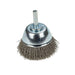 Forney Command PRO Cup Brush, Crimped, 2-1/2 in x .008 in x 1/4 in Shank / FINE