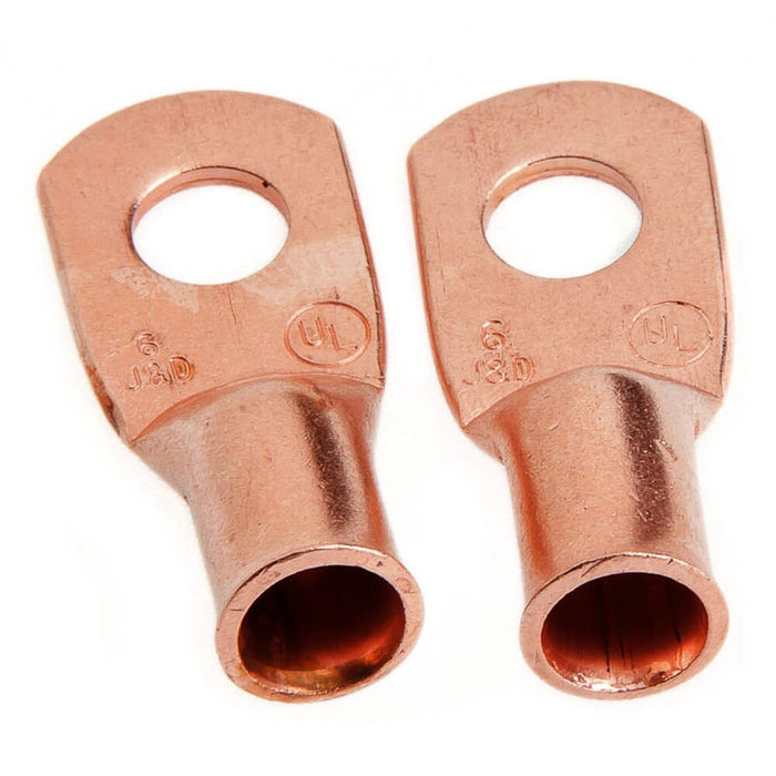 Forney Lug for Number 6 Cable, 1/4 in Stud, Premium Copper F6