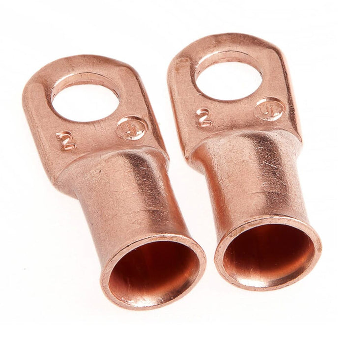 Forney Lug for Number 2 Cable, 5/16 in Stud, Premium Copper F2