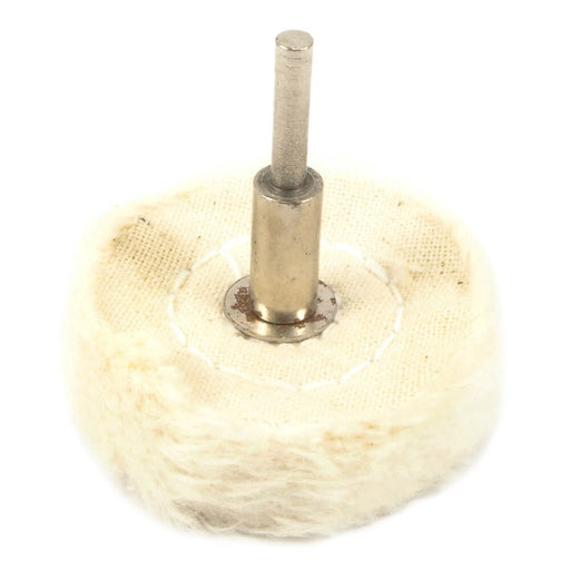 Forney Buffing Wheel, Cotton, 1-1/2 in x 1/8 in Shaft