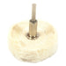 Forney Buffing Wheel, Cotton, 1-1/2 in x 1/8 in Shaft