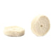 Forney Buffing Wheel, Cotton, Replacement, 1 in (2-Pack)