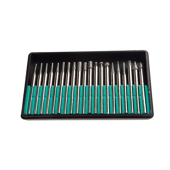 Forney Diamond Point Set with 1/8 in Shank, 20-Piece