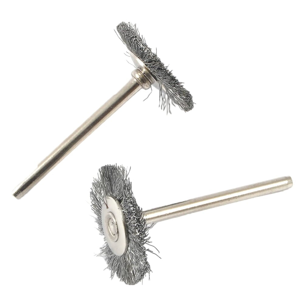 Forney 2-Piece Wire Brush, Steel Set, 1 in