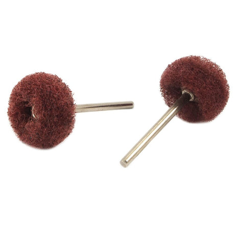 Forney Satin Buffing Pad, 1 in with 3/32 in Shaft