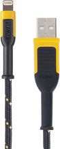 Dewalt Reinforced Braided Lightning Charger Cable 10ft