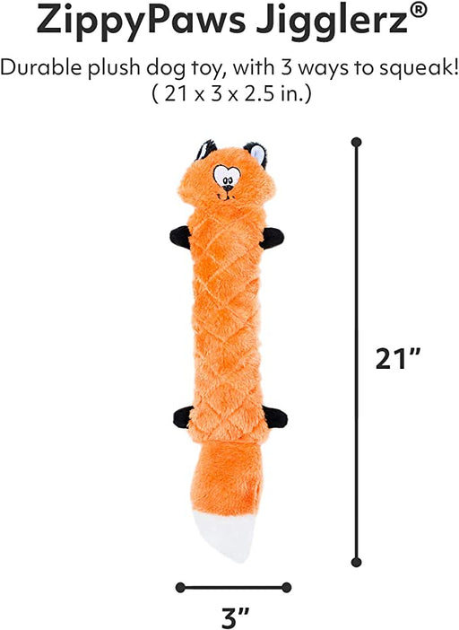 Zippy Paws Jigglerz Fox Dog Toy