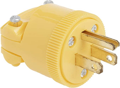 Pass & Seymour 15A 125V Heavy Duty Plug, Yellow YELLOW / 15A