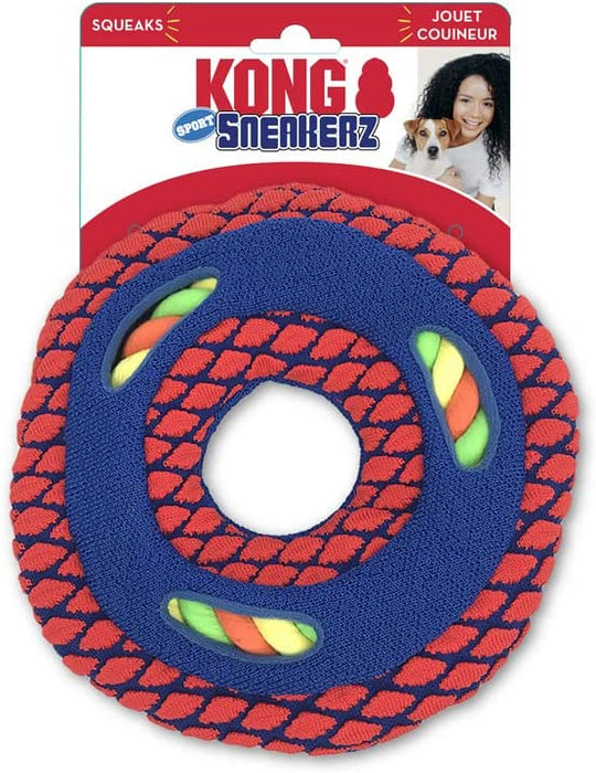 Kong Sneakerz Sport Disc with Rope Dog Toy