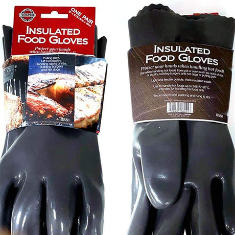 Norpro Insulated Food Gloves, 1 Pair, Grey