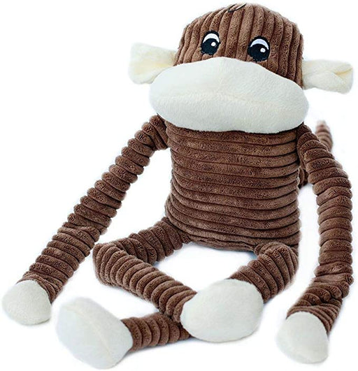 Zippy Paws Spencer the Crinkle Monkey, XL, Brown