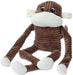Zippy Paws Spencer the Crinkle Monkey, XL, Brown