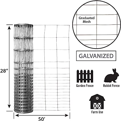 Garden Zone 28in x 50ft Rabbit Netting 28INX50FT