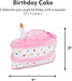 Zippy Paws Birthday Cake Dog Toy, Pink PINK
