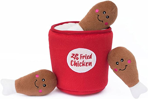 Zippy Paws Bucket of Chicken Burrow Dog Toy