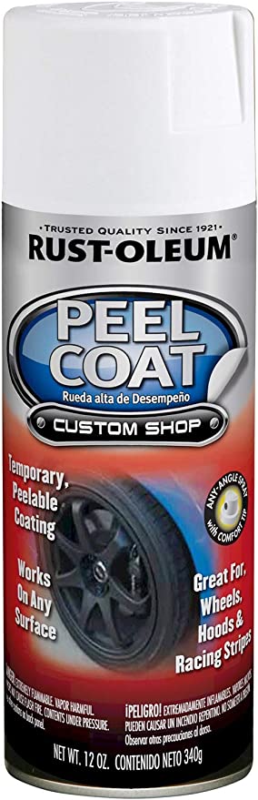 RUST-OLEUM 11OZ Automotive Peel Coat Spray - White MATTE_WHITE