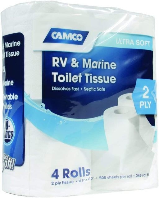 Camco TST 2-Ply Toilet Tissue, 4-Pack
