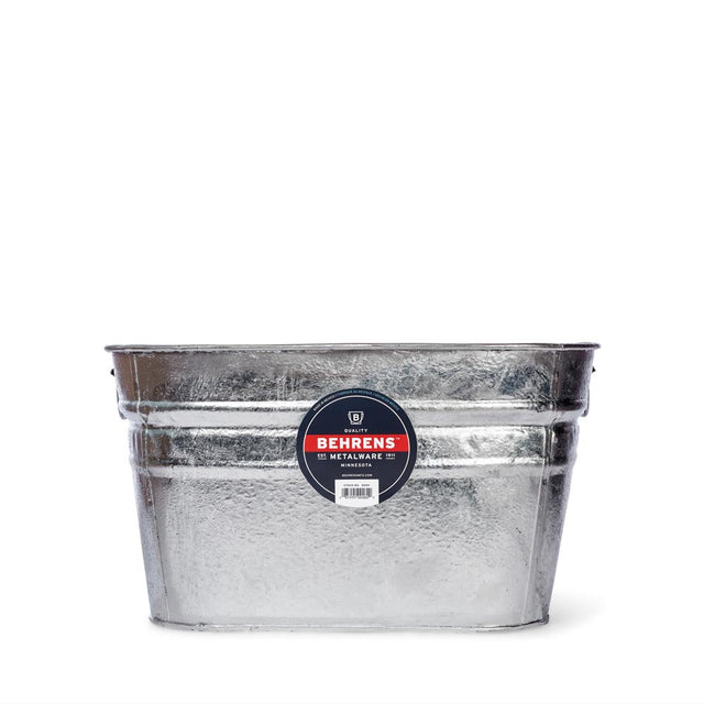 Behrens Square Steel Tub, 15-1/2 Gallon