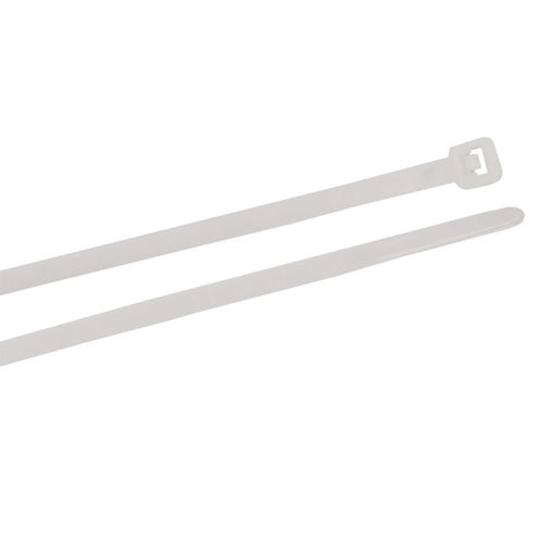 Forney Cable Ties, 4 in Natural Ultra Light-Duty, 100-Pack