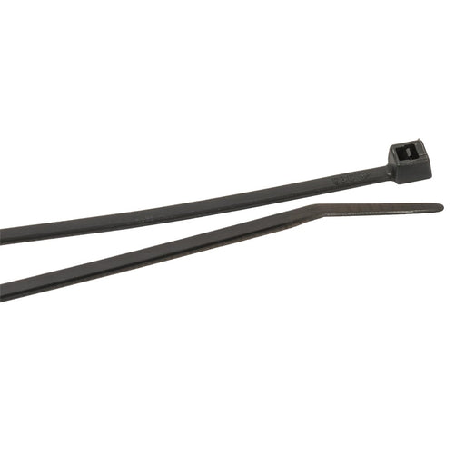 Forney Cable Ties, 4 in Black Ultra Light-Duty, 100-Pack