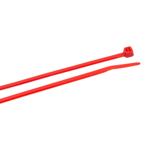 Forney Cable Ties, 4 in Red Ultra Light-Duty, 100-Pack