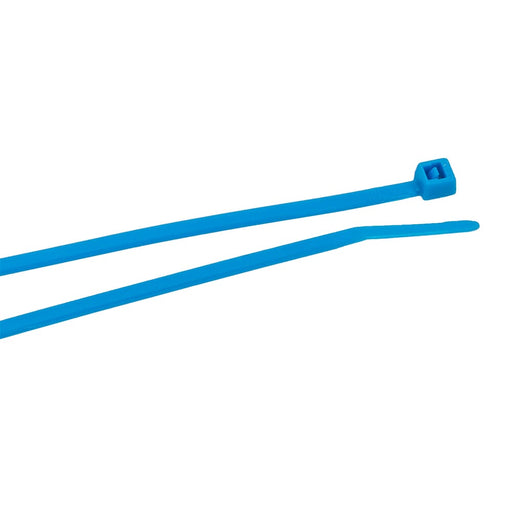 Forney Cable Ties, 4 in Blue Ultra Light-Duty, 100-Pack