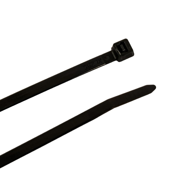 Forney Cable Ties, 8 in Black Standard Duty, 25-Pack