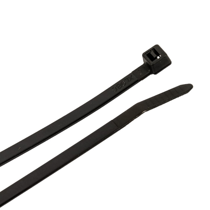 Forney Cable Ties, 8 in Black Standard Duty, 100-Pack
