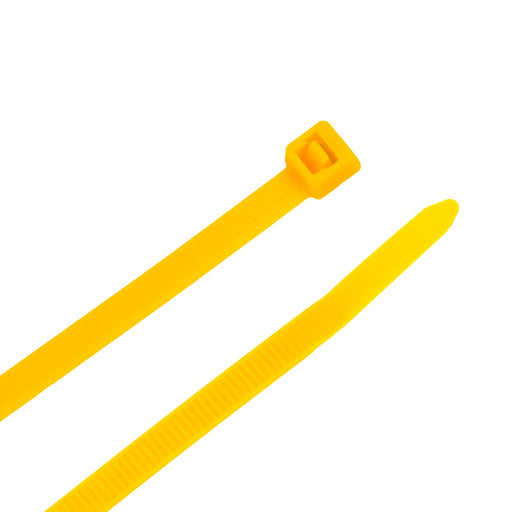 Forney Cable Ties, 8 in Yellow Standard Duty, 100-Pack