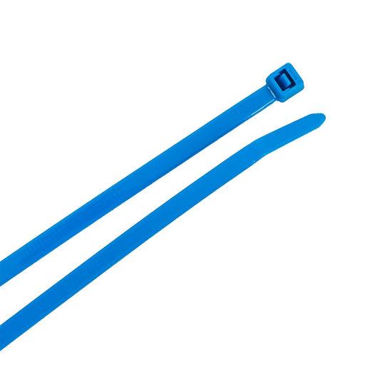 Forney Cable Ties, 8 in Blue Standard Duty, 100-Pack