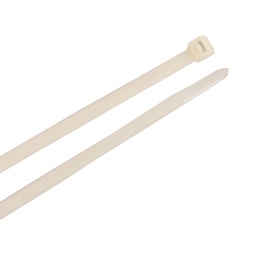 Forney Cable Ties, 12 in Natural Standard Duty, 100-Pack