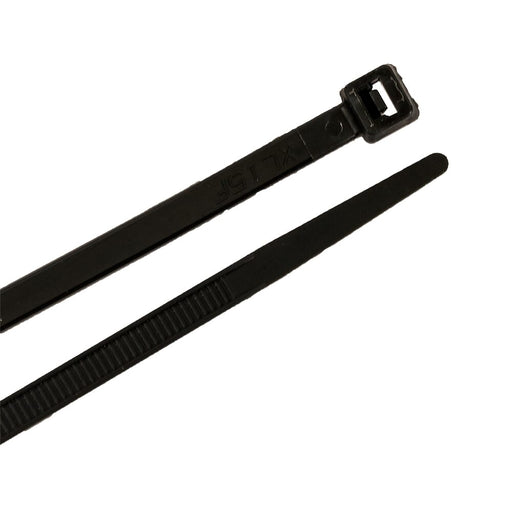 Forney Cable Ties, 12 in Black Standard Duty, 100-Pack