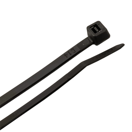 Forney Cable Ties, 14-1/2 in Black Standard Duty, 25-Pack