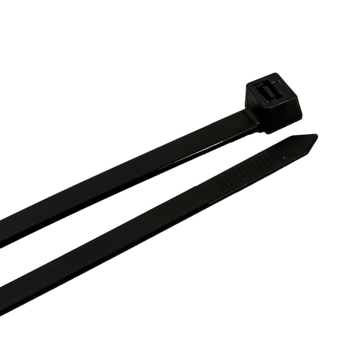 Forney Cable Ties, 12 in Black Heavy-Duty, 100-Pack