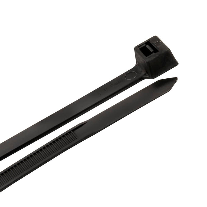 Forney Cable Ties, 14-1/2 in Black Heavy-Duty, 100-Pack