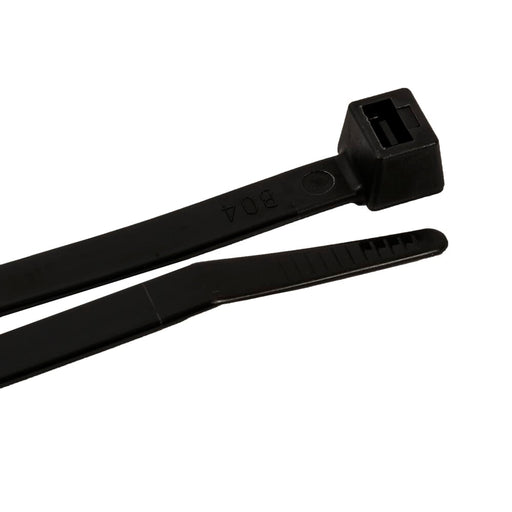 Forney Cable Ties, 18 in Black Heavy-Duty, 50-Pack
