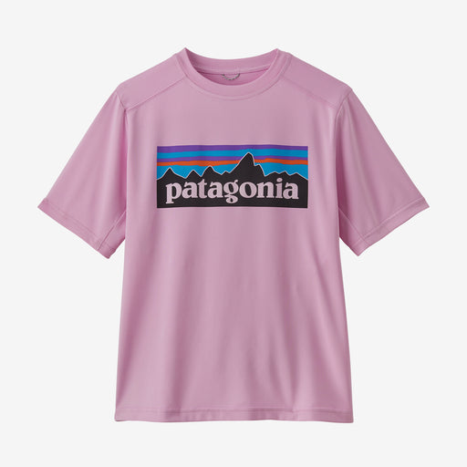 Patagonia Kid's Cap Silkweight T-shirt P6logo/dragonprpl
