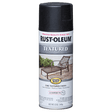 RUST-OLEUM 12 OZ Stops Rust Textured Spray Paint - Black BLACK