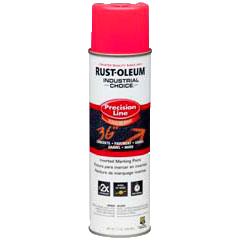 RUST-OLEUM 17 OZ M1600 System SB Precision Line Marking Paint - Fluorescent Pink PINK