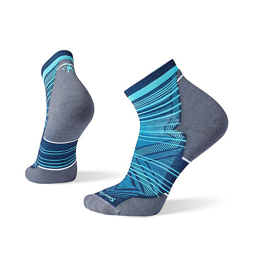 Smartwool Run Targeted Cushion Pattern Ankle Socks Deep Navy