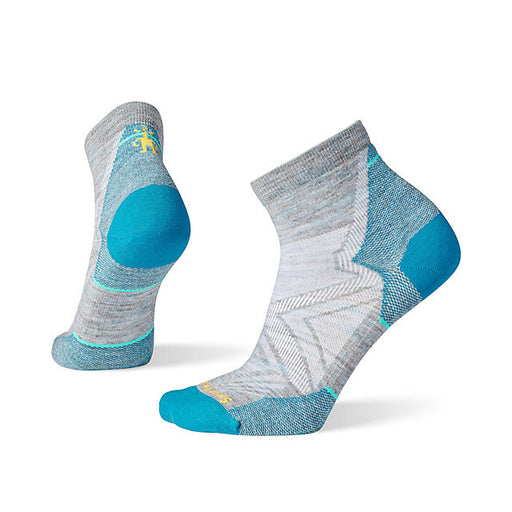 Smartwool Women's Run Zero Cushion Ankle Socks Lunar Gray