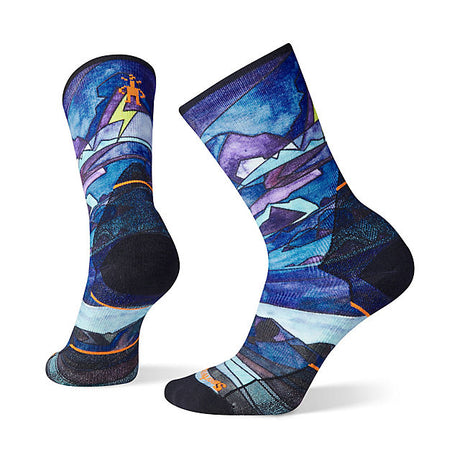 Smartwool Women's Athlete Edition Run Print Crew Socks ulti Color / M