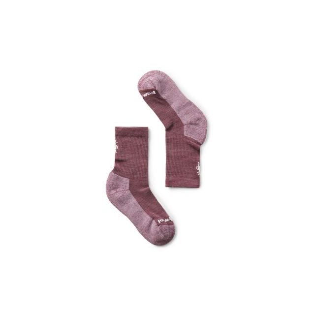 Smartwool Kids' Hike Light Cushion Crew Socks Argyle Purple